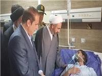عيادت نماينده ولي‌فقيه و استاندار ايلام از مصدومان حادثه بندر شهيد رجايي