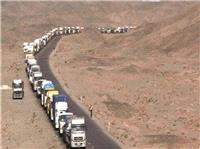 تخليه بار 700 کاميون ترانزيتي در مرز ماهيرود