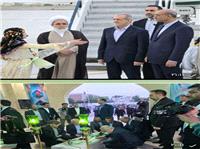 فرزند شهيد محمدي در فرودگاه شهيد اشرفي از رئيس جمهور استقبال کرد