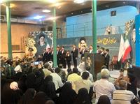 مراسم بزرگداشت امام خميني (ره) و شهدا در منطقه يک با شعار امام اميد و اقتدار