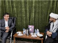 ديدار مديرعامل سازمان منطقه آزاد اروند با امام جمعه خرمشهر پس از اقدامات تجاوزکارانه رژيم صهيونيستي به کشور