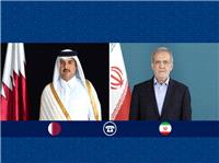 دلجویی رئیس‌جمهور پزشکیان از دولت و ملت قطر/ تأکید شیخ تمیم بر گسترش روابط دو کشور