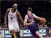 Austin Reaves scores career-high 38 as Lakers edge D`Angelo Russell and Nets