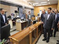 بازديد مديرعامل بانک ملي ايران از شرکت داده ورزي سداد و شعبه مرکزي