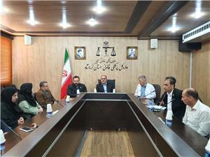 حضوروبازديد  رئيس دادگستري استان در پزشکي قانوني کرمانشاه