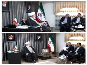 مديرعامل توزيع برق استان با امام جمعه کرمانشاه ديدارکرد.