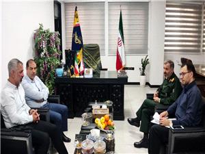 نشست سرداردکترسياوش مسلمي، رئيس هيئت کشتي بسيج کشوروفرمانده سپاه کربلا، با اميد شايگان، رئيس هيئت کشتي مازندران درمحل سپاه کربلا برگزارشد