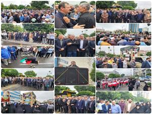 مراسم باشکوه تشييع پيکرهاي مطهر شهداي حمله رژيم صهيونيستي دربابل