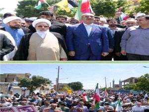 مردم انقلابي و ولايت مدار استان کرمانشاه در راهپيمايي  جمعه خشم و نصر   هشداري قاطع به رژيم صهيوني دادند