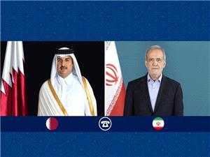 دلجویی رئیس‌جمهور پزشکیان از دولت و ملت قطر/ تأکید شیخ تمیم بر گسترش روابط دو کشور
