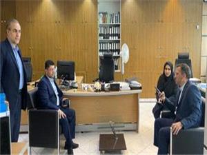 بازديد معاون بين الملل بانک توسعه صادرات ايران از شعبه بلوار کشاورز