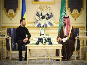 دیدار «زلنسکی» با «محمد بن‌سلمان» در جده