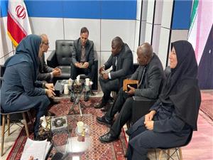 حضور تجار زيمباوه در پاويون استان در نخستين روز نمايشگاه ايران اکسپو 2025