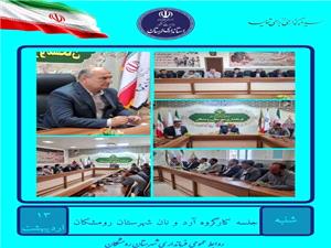 جلسه کارگروه آرد و نان