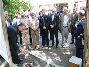 کلنگ‌زني سالن ورزشي مدرسه شهداي فرهنگي خوي