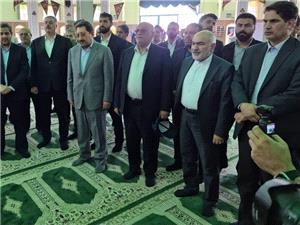 اداي احترام وزير صمت و استاندار خوزستان به شهداي گمنام در شلمچه