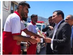 بازديد فرماندار هليلان از پايگاه امداد و نجات پل سيمره