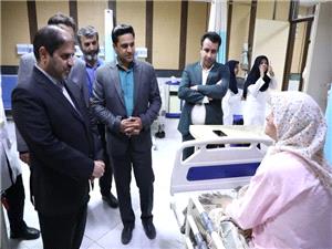 عيادت معاون استاندار يزد از مصدومان حادثه واژگوني اتوبوس در تفت