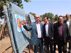 بازديد استاندار گيلان از اردوي تيم ملي تيراندازي با کمان