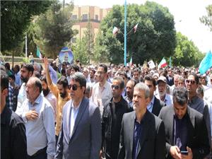 همصدايي مردم و مسئولان کرمان با فرياد عليه صهيونيسم