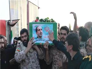 بدرقه باشکوه پيکر سپهبد شهيد «علي شادماني» به سمت گلزار شهداي همدان