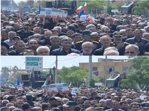 تشییع باشکوه پیکر شهید حمله تروریستی رژیم صهیونیستی در بردسکن