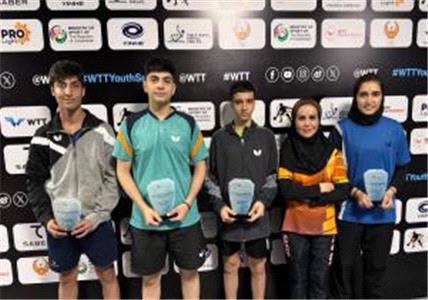 یک طلا دو نقره و دو برنز دستاورد پینگ پنگ بازان ایرانی در آخرین روز کانتندر ازبکستان
