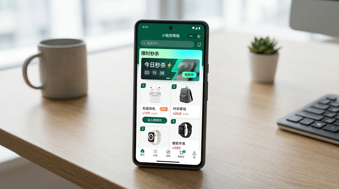 微信电商与裂变商城小程序真机实景